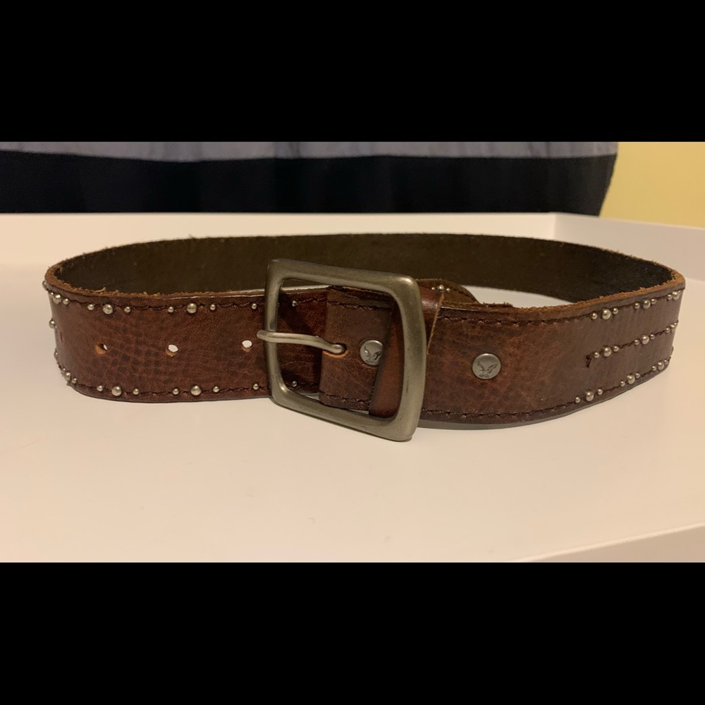 Women Brown Leather Belt.
